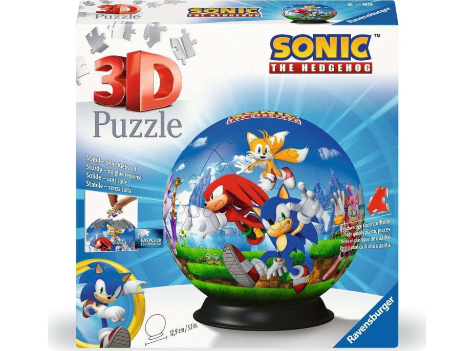 RAVENSBURGER 3D Puzzleball Sonic 72 dílků