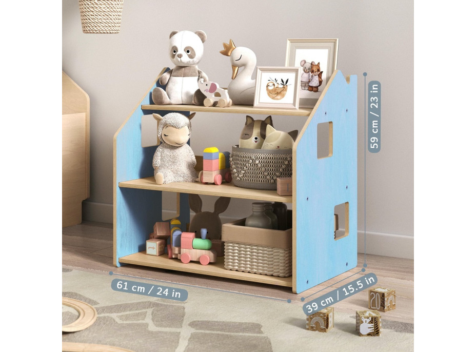 BusyKids Police na hračky modrá