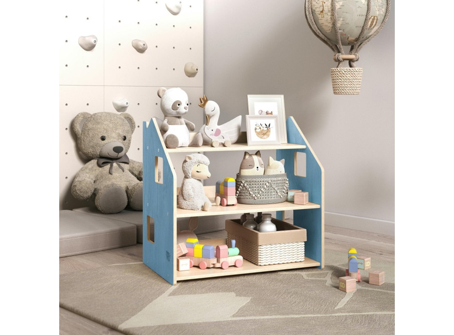 BusyKids Police na hračky modrá