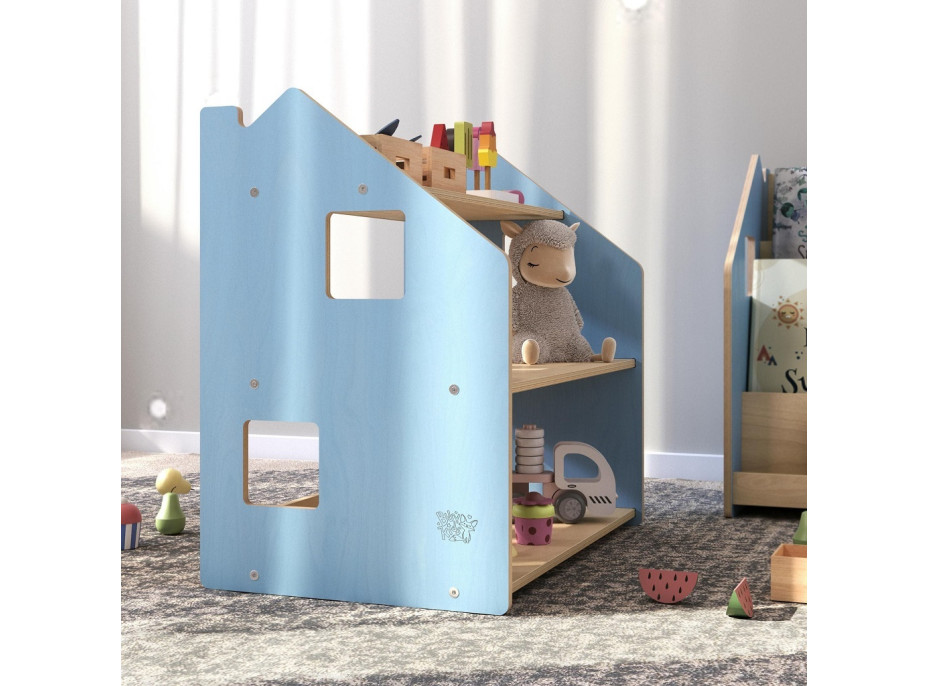 BusyKids Police na hračky modrá