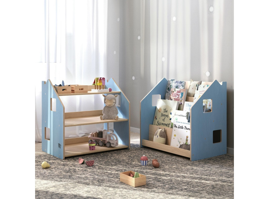 BusyKids Police na hračky modrá