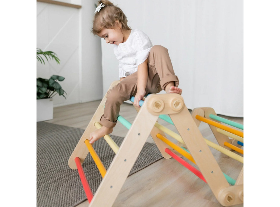 BusyKids Velká skládací lezecká sestava duhová