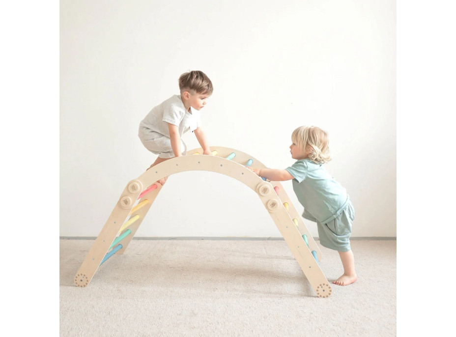 BusyKids Velká skládací lezecká sestava duhová