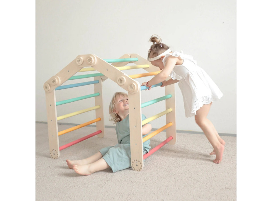 BusyKids Malá skládací lezecká sestava duhová
