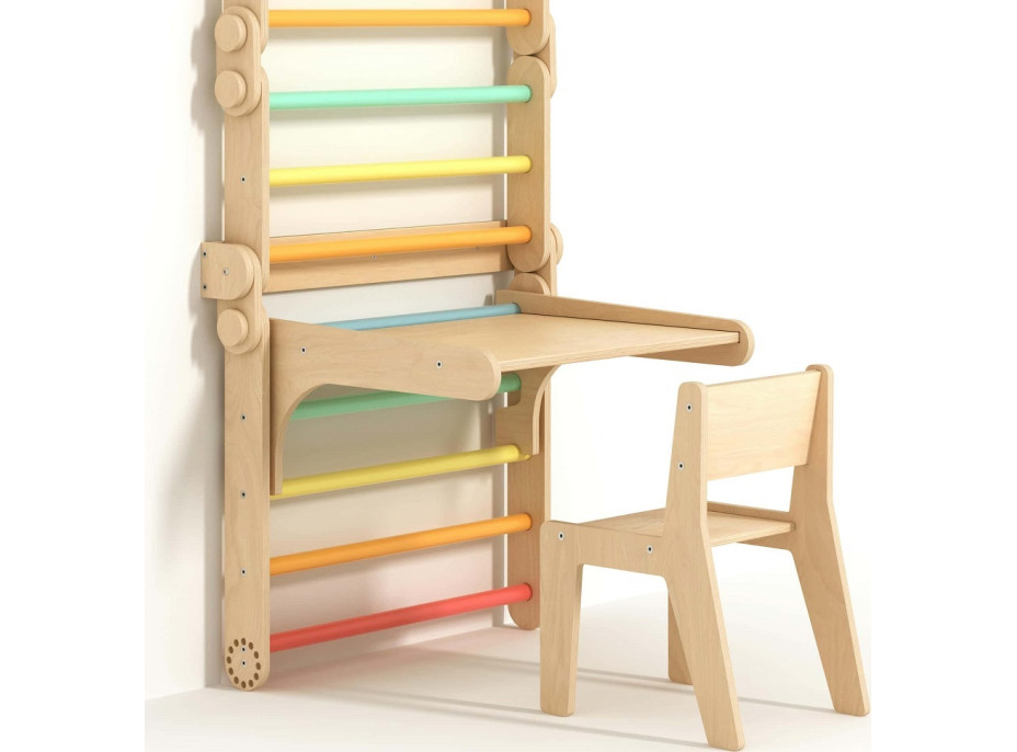 BusyKids Dřevěná odnímatelná deska pro žebřiny