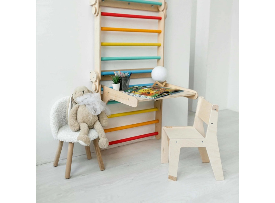 BusyKids Dřevěná odnímatelná deska pro žebřiny