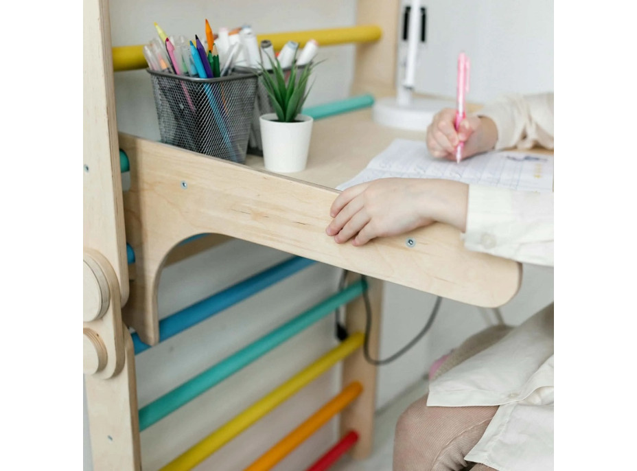 BusyKids Dřevěná odnímatelná deska pro žebřiny