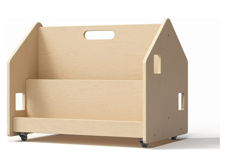 BusyKids Oboustranná knihovna na kolečkách