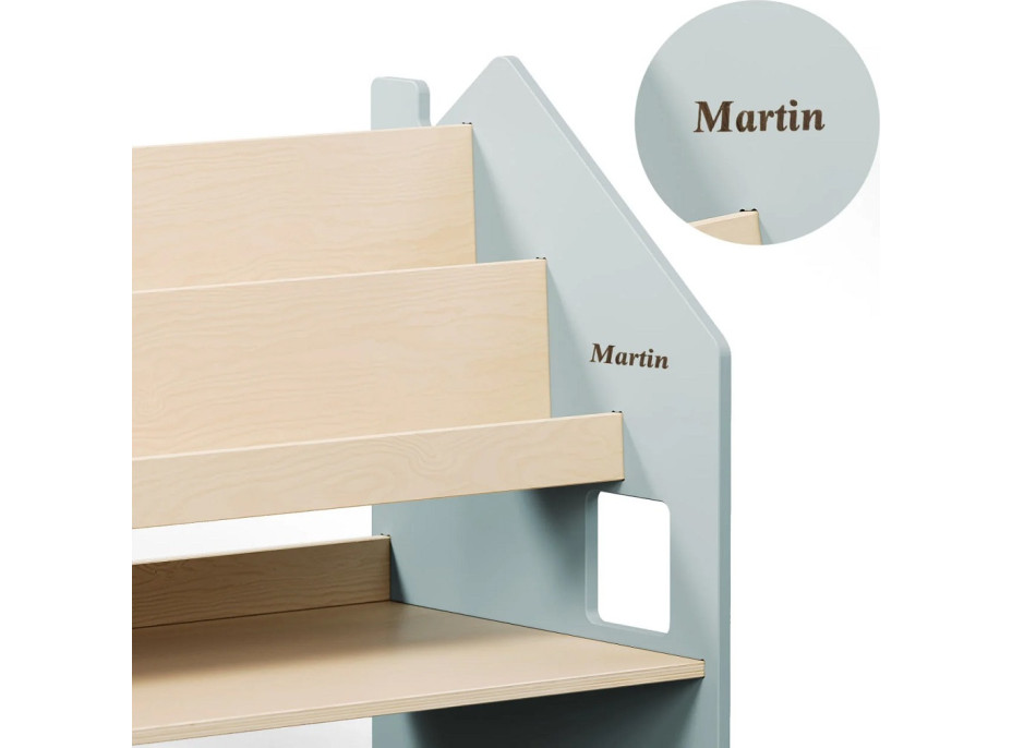 BusyKids Police na hračky a knihy modrá