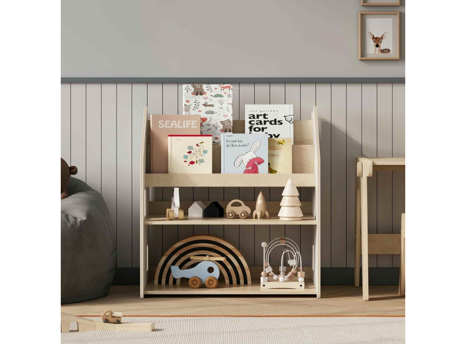 BusyKids Police na hračky a knihy bílá