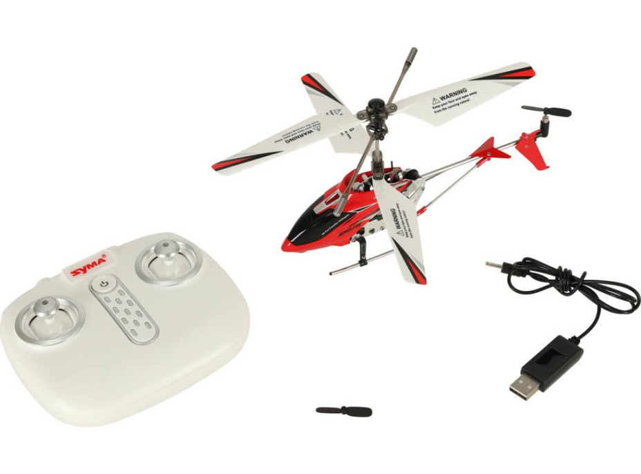 SYMA S107H RC vrtulník 2,4GHz RTF - červený