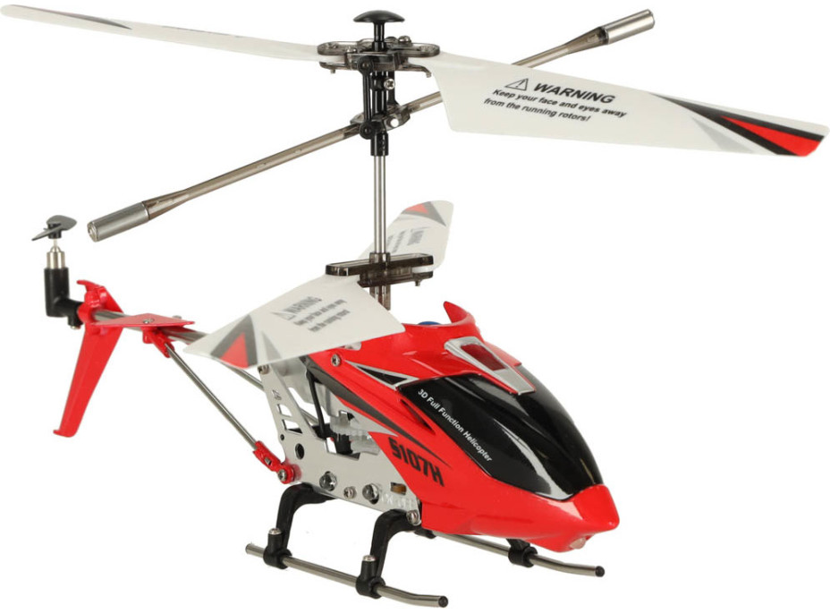 SYMA S107H RC vrtulník 2,4GHz RTF - červený