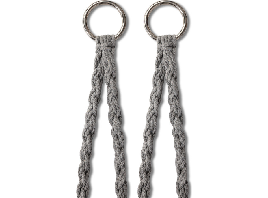 Houpací křeslo LUARO s opěradlem - šedé - 80 cm + polštář XXL