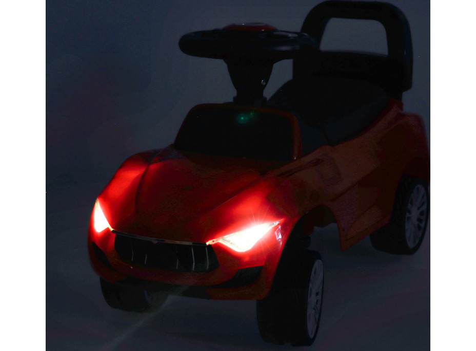 Odrážedlo se zvukem a světly - Autíčko - červené