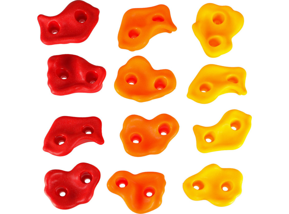 Lezecké úchyty pro děti - barevné 20 ks + šrouby