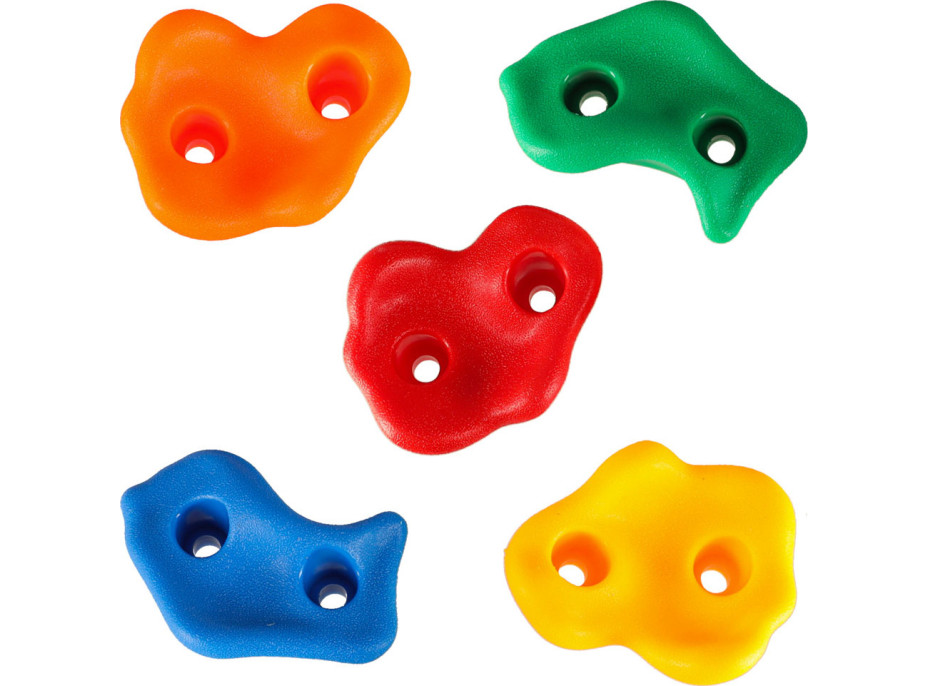 Lezecké úchyty pro děti - barevné 20 ks + šrouby