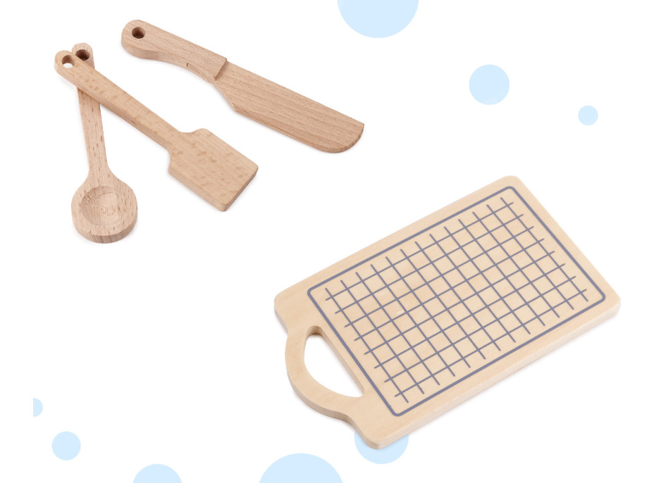 Dětská dřevěná kuchyňka MDF MODERN CLASSIC + příslušenství