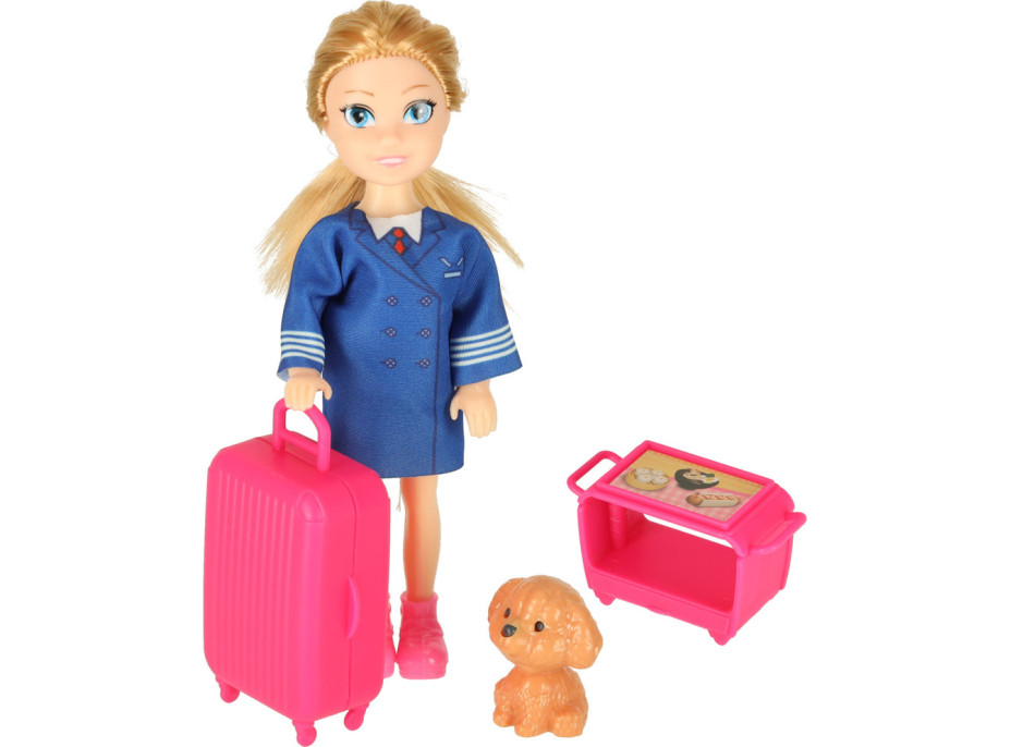 Letadlo pro panenky s letuškou - růžové