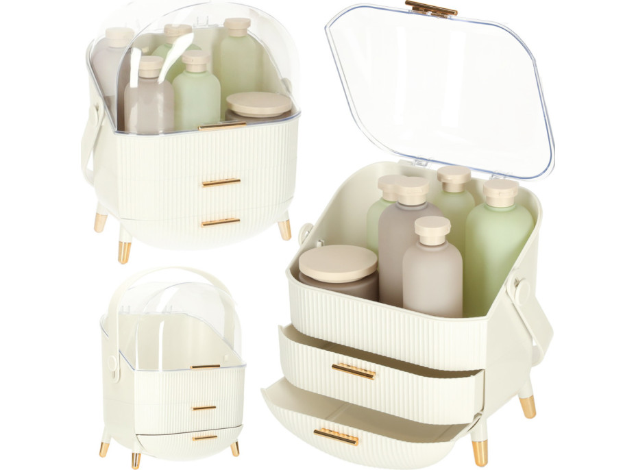 Organizér na kosmetiku - bílý