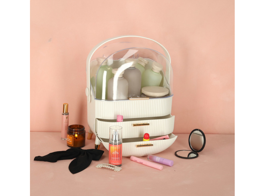 Organizér na kosmetiku - bílý