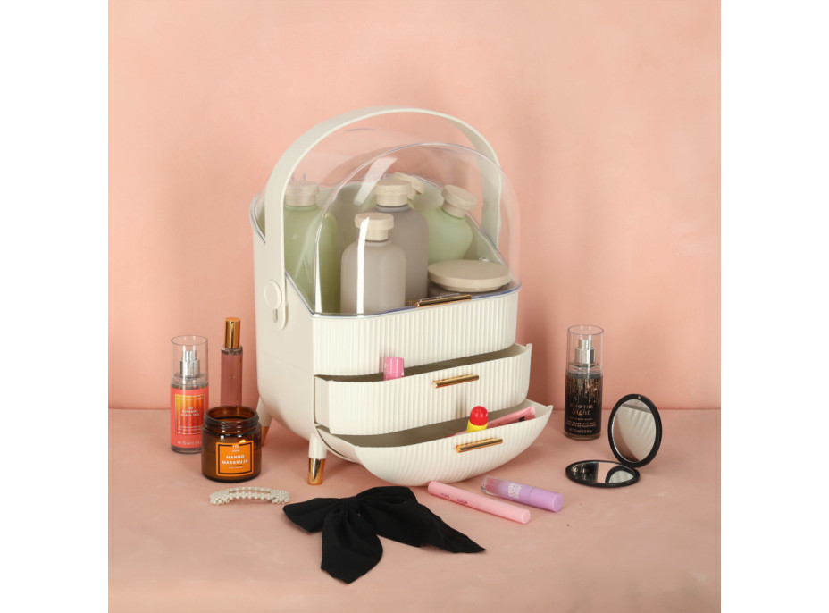 Organizér na kosmetiku - bílý