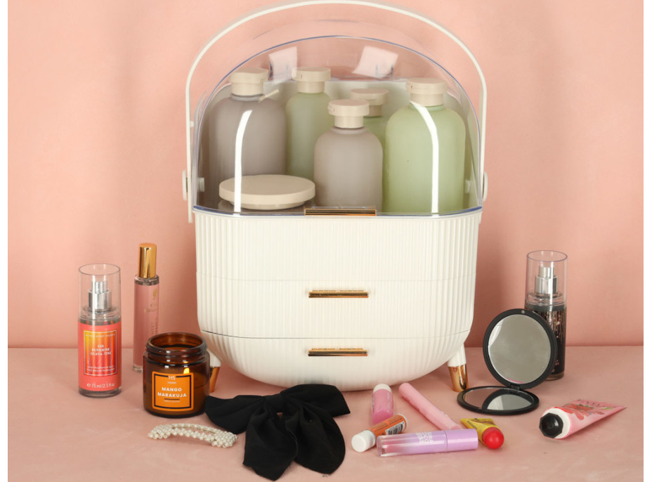 Organizér na kosmetiku - bílý