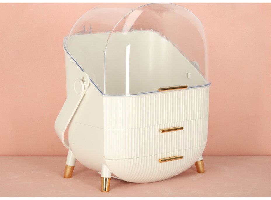 Organizér na kosmetiku - bílý