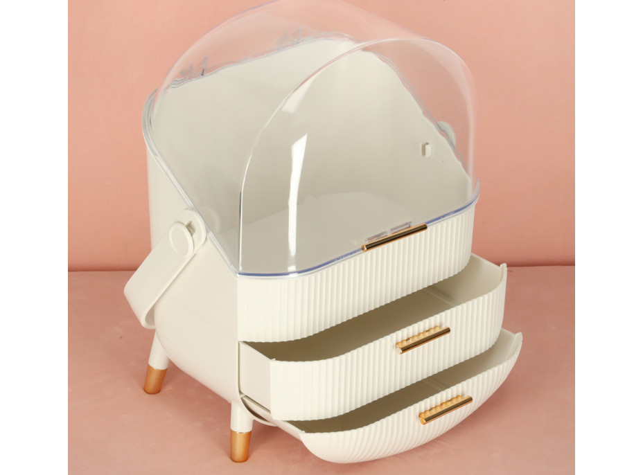 Organizér na kosmetiku - bílý