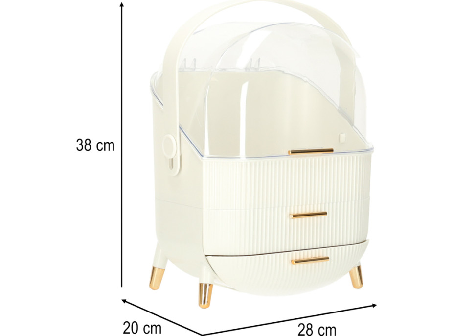 Organizér na kosmetiku - bílý