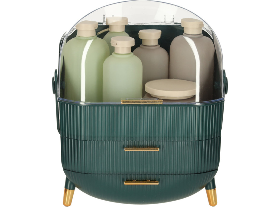 Organizér na kosmetiku - zelený