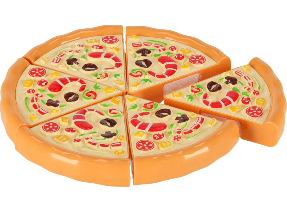 Potraviny ke krájení - zelenina, ovoce, pizza - 36 prvků