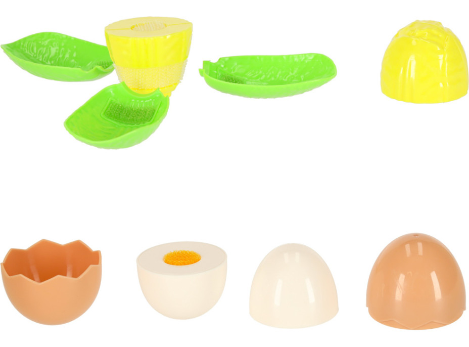 Potraviny ke krájení - zelenina, ovoce, pizza - 36 prvků