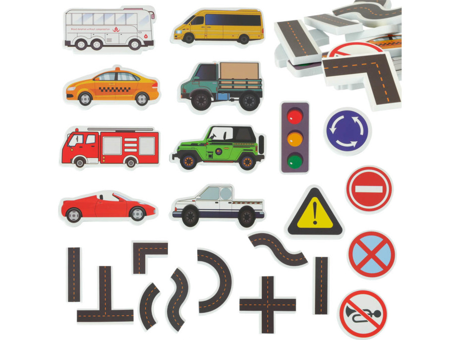 Vodolepky - dopravní prostředky, značky a silnice