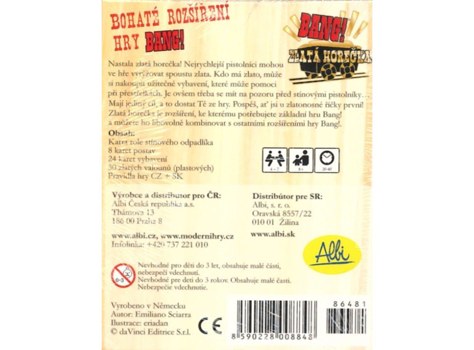 ALBI Bang! Zlatá horečka (rozšíření)