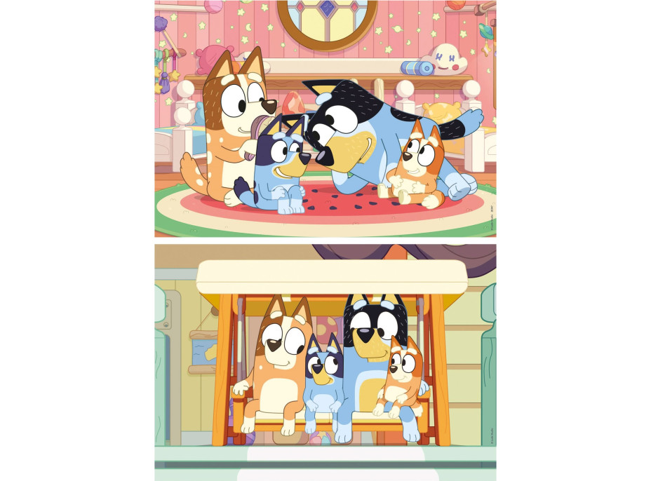 EDUCA Dřevěné puzzle Bluey 2x16 dílků