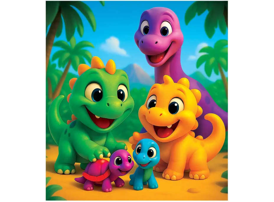 WOODEN CITY Dřevěné puzzle Dinosauři 20 dílků