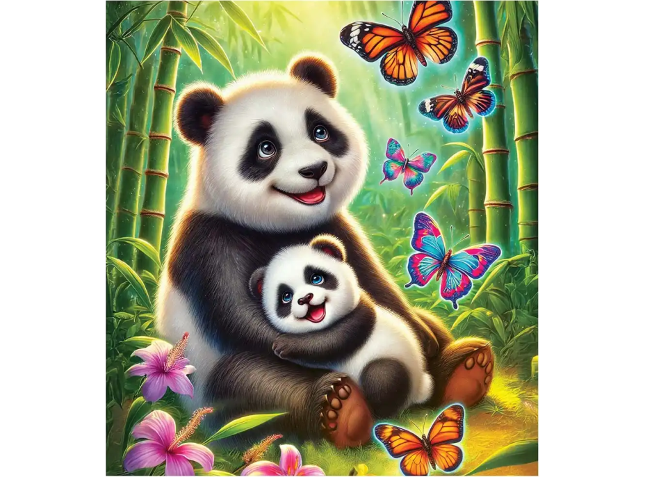 WOODEN CITY Dřevěné puzzle Pandí dobrodružství 20 dílků