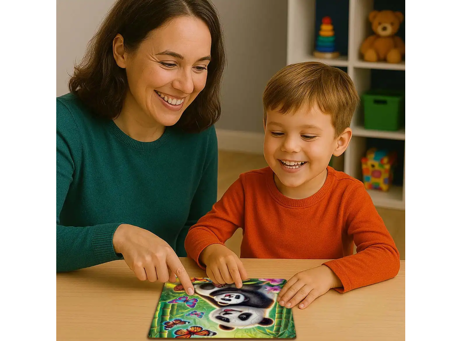 WOODEN CITY Dřevěné puzzle Pandí dobrodružství 20 dílků