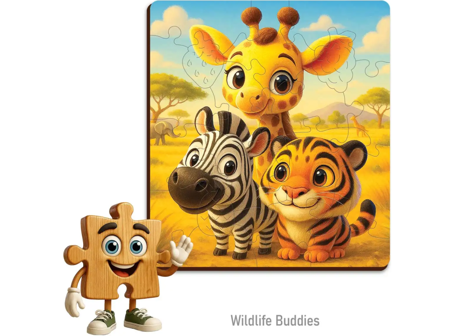 WOODEN CITY Dřevěné puzzle Přátelé 20 dílků