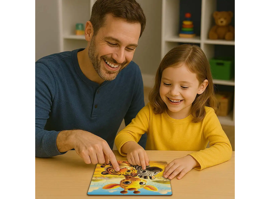 WOODEN CITY Dřevěné puzzle Přátelé 20 dílků