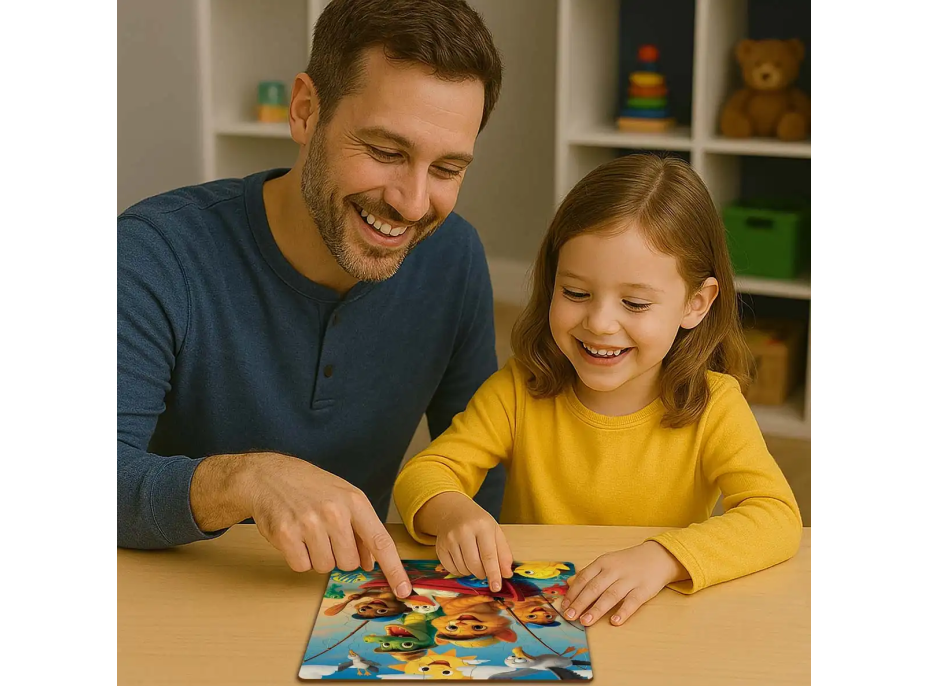 WOODEN CITY Dřevěné puzzle Rybaření 20 dílků