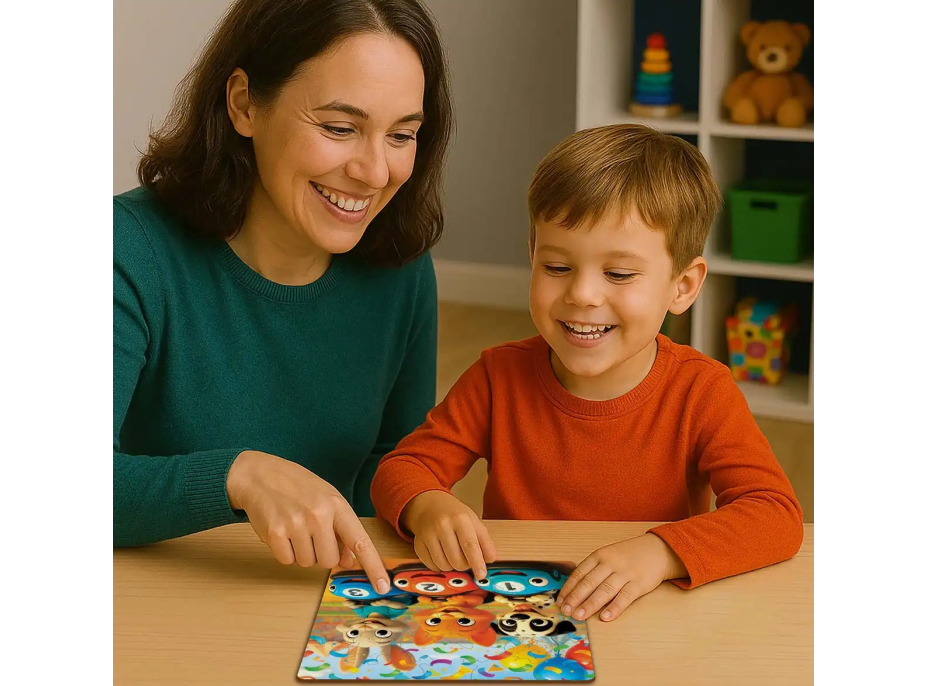 WOODEN CITY Dřevěné puzzle Šťastný závod 20 dílků