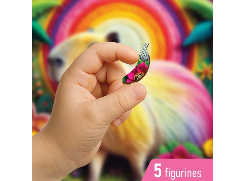 WOODEN CITY Dřevěné puzzle Kapybara 20 dílků