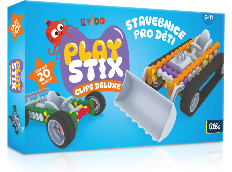 ALBI Kvído Stavebnice Playstix s klipy Deluxe