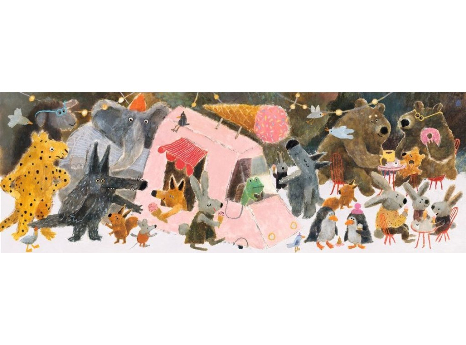 DJECO Panoramatické puzzle Park 100 dílků