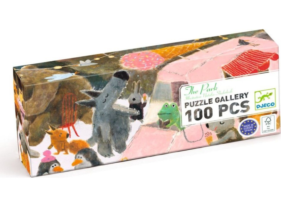 DJECO Panoramatické puzzle Park 100 dílků