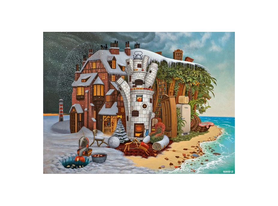 CASTORLAND Puzzle Art Collection: Vánoce na Madeiře 2000 dílků