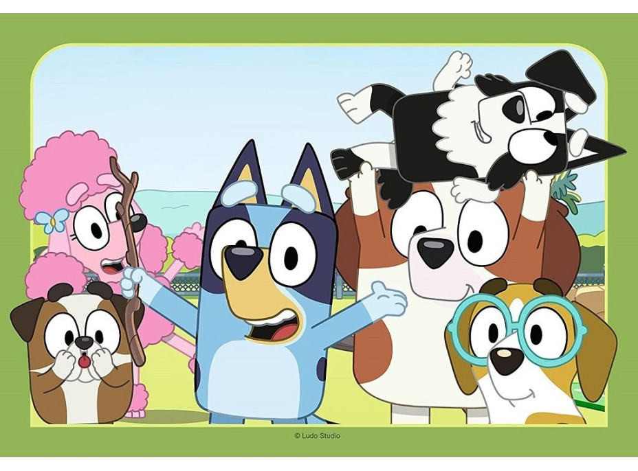 RAVENSBURGER Puzzle Bluey 2x12 dílků