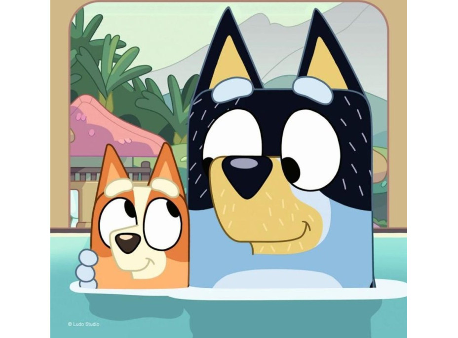 RAVENSBURGER Puzzle Bluey 3x49 dílků