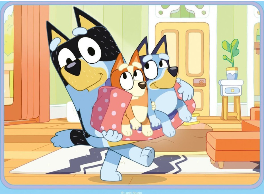 RAVENSBURGER Puzzle Bluey 4v1 (12,16,20,24 dílků)